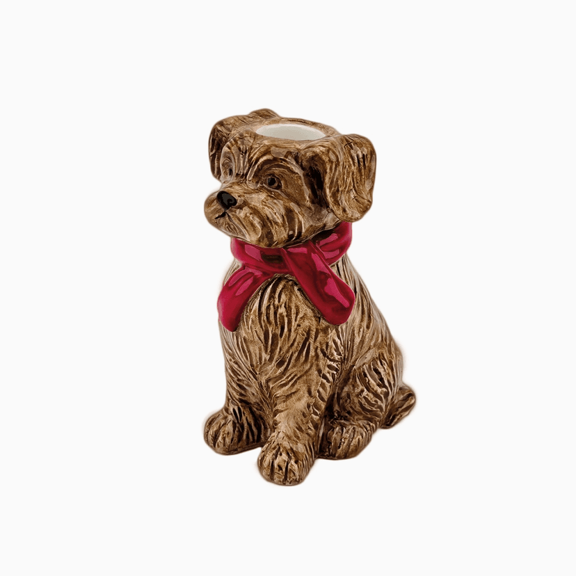 Bougeoir chiot marron