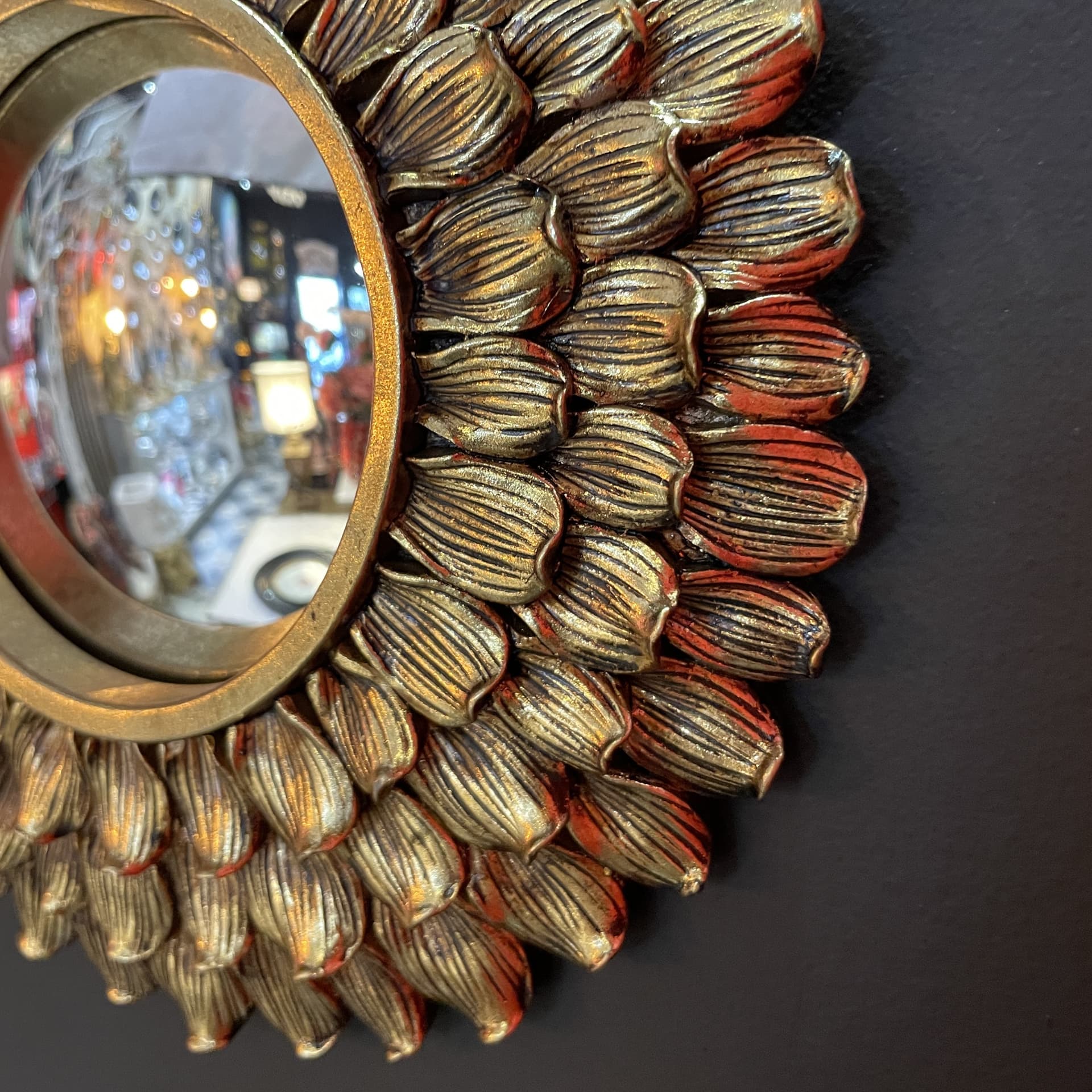 Miroir convexe floral
