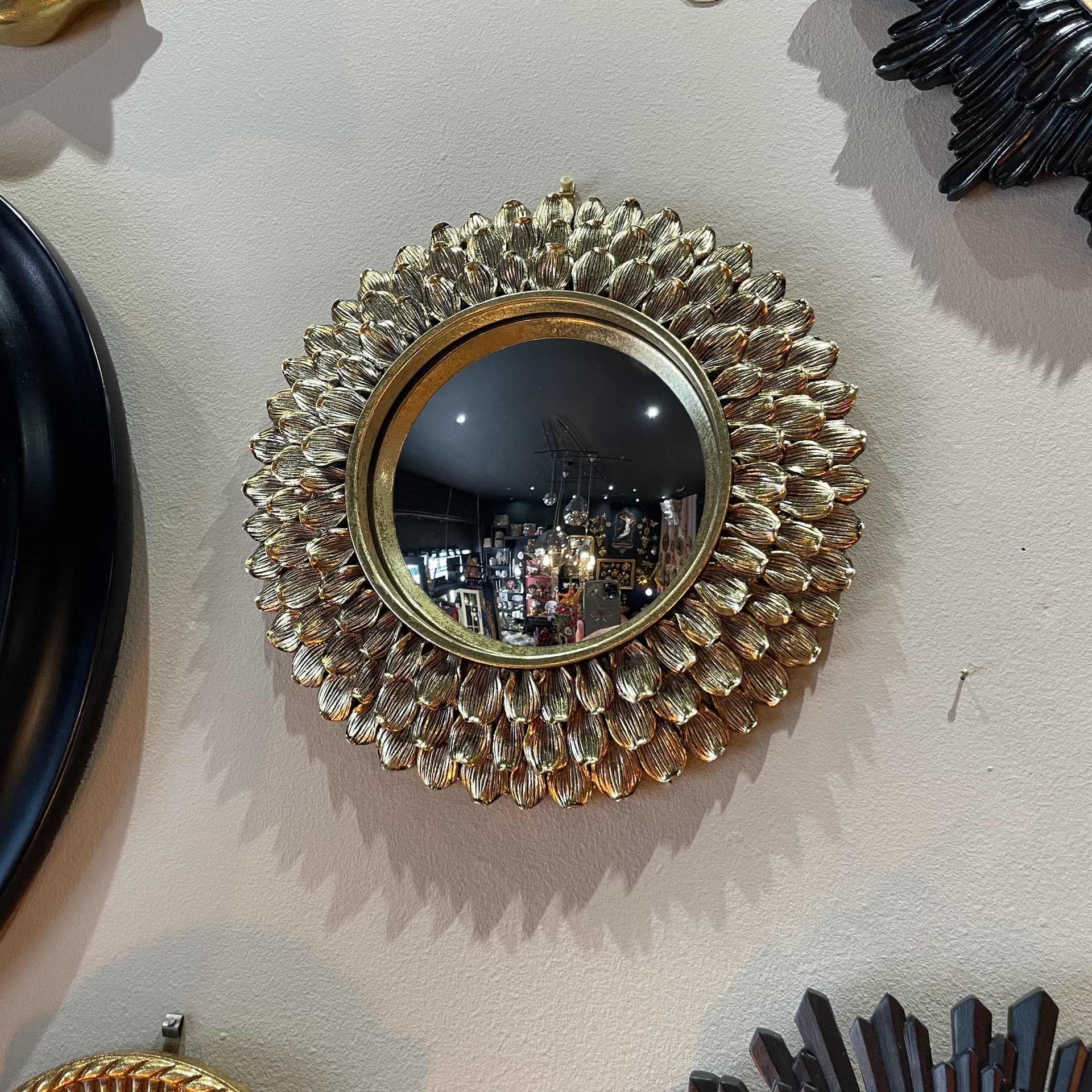 Miroir convexe floral