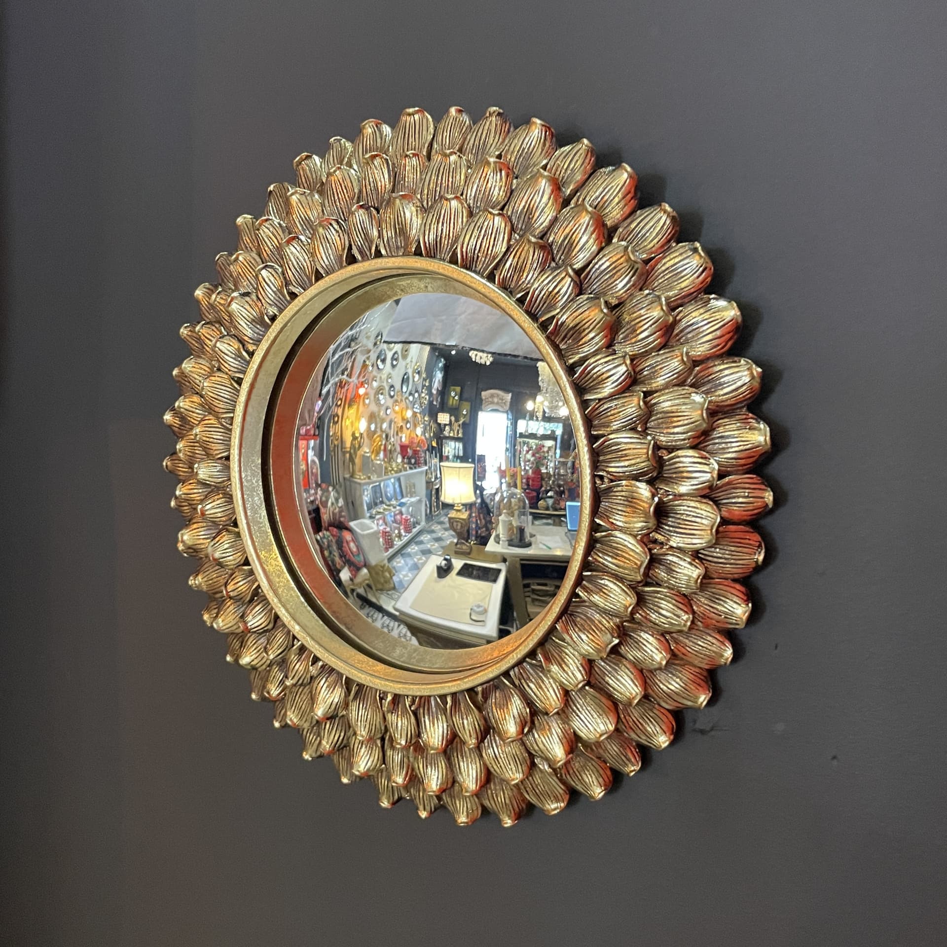 Miroir convexe floral
