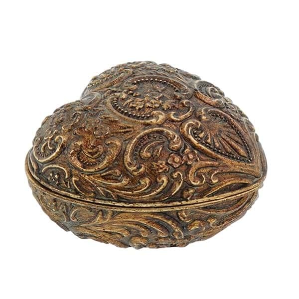 Boîte coeur sclupté
